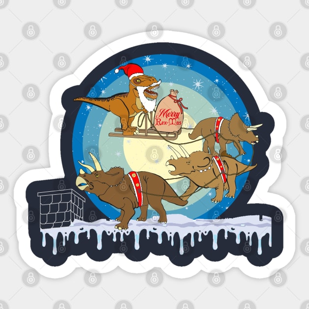 Rex-Mas Sticker by MisconceivedFantasy